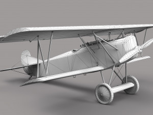 Fokker D-11 3D Model