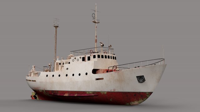 Abandoned vessel Modelo 3D .c4d .max .obj .3ds .fbx .stl .blend 