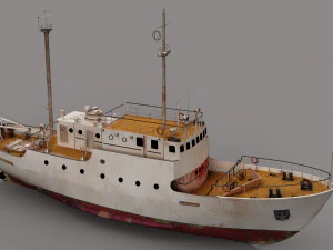 Kapal yang ditinggalkan Model 3D