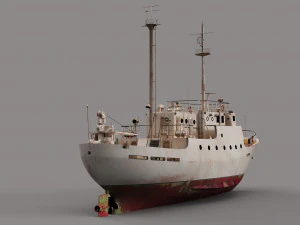 Kapal yang ditinggalkan Model 3D