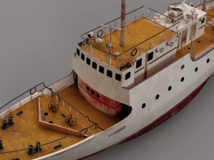 Kapal yang ditinggalkan Model 3D