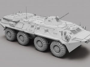 BTR - 80 Modelo 3D