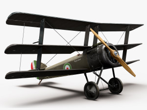 Sopwith Triplane 3D Модель