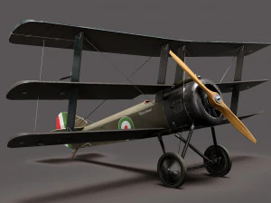 Sopwith Triplane 3D Model