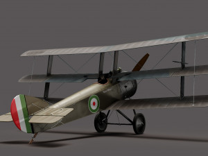 Sopwith Triplane Modello 3D