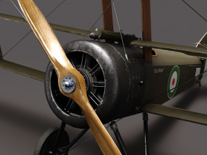 Sopwith Triplane Modello 3D