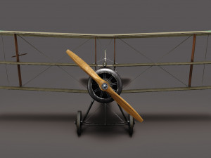 Sopwith Triplane Modello 3D