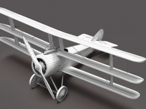 Sopwith Triplane Modello 3D