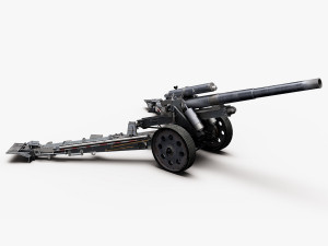 Howitzer 15cm SFH18 3D Model