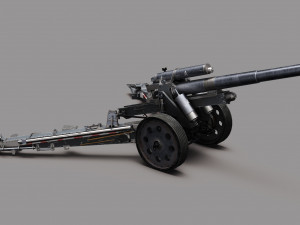 Howitzer 15cm SFH18 3Dモデル
