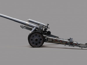 Howitzer 15cm SFH18 3Dモデル