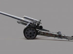 Howitzer 15cm SFH18 3D Model