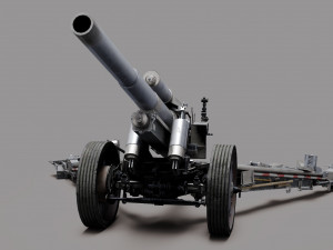 Howitzer 15cm SFH18 3Dモデル