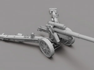 Howitzer 15cm SFH18 3D Model