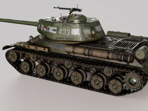 IS-2 Tank 3D 3D Model