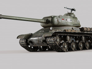 IS-2 Tank 3D 3D Model