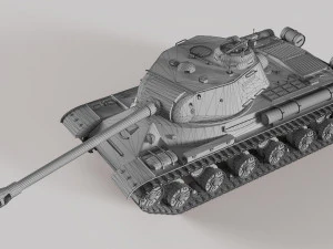 IS-2 Tank 3D 3D Model