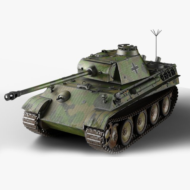 PZV Panther Tank 3D Модель In Танк 3DExport