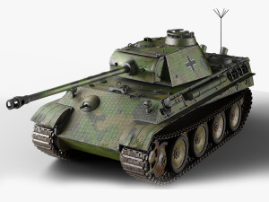 PZV Panther Tank 3D Model