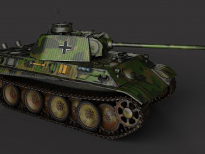 PZV Panther Tank 3D Model