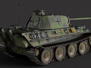 PZV Panther Tank 3D Model