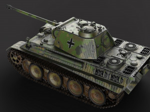 PZV Panther Tank 3D Model