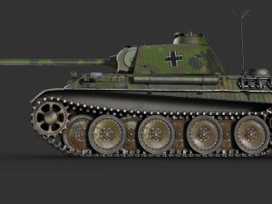 PZV Panther Tank 3D Model