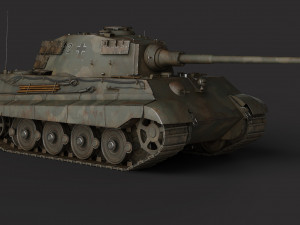Tiger 2 Tank Modello 3D