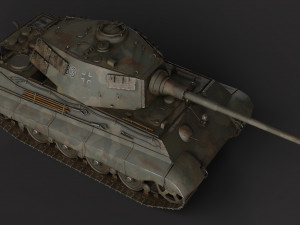 Tiger 2 Tank Modello 3D
