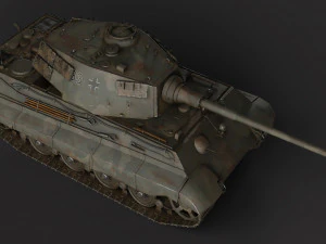 Tiger 2 Tank 3D Model