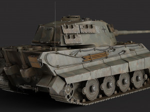Tiger 2 Tank Modello 3D