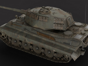 Tiger 2 Tank Modello 3D