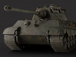 Tiger 2 Tank Modello 3D