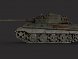 Tiger 2 Tank Modello 3D