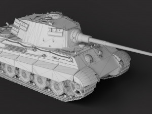 Tiger 2 Tank Modello 3D