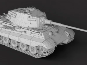 Tiger 2 Tank 3D Model