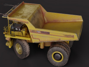 Komatsu 730E 3D 모델