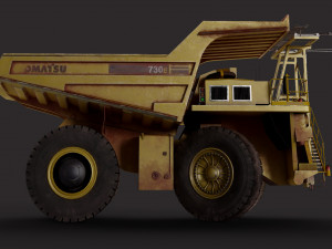 Komatsu 730E 3D 모델