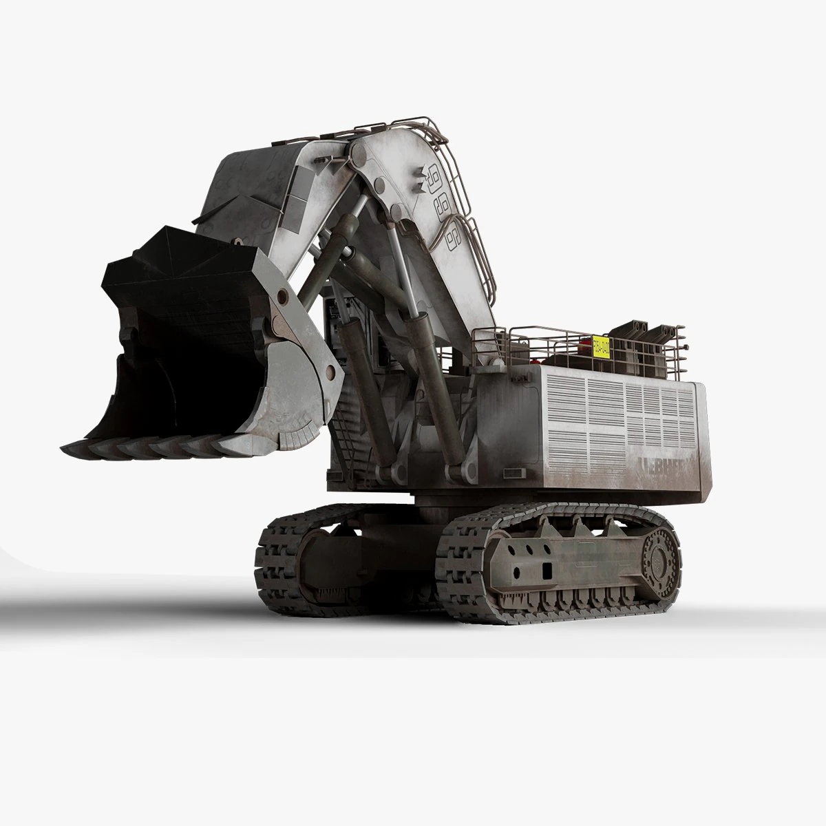 Liebherr R996 Excavator 3D Model .c4d .max .obj .3ds .fbx .stl .blend 