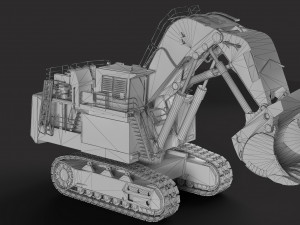 Liebherr R996 Excavator Modèle 3D