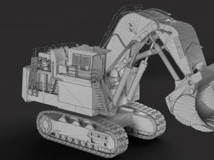 Liebherr R996 Excavator 3D Model
