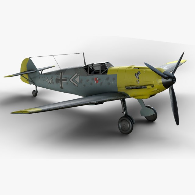 Messerschmitt Bf 109 Modèle 3D .c4d .max .obj .3ds .fbx .stl .blend 