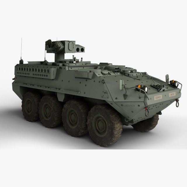 M1134 Stryker 3D मॉडल .c4d .max .obj .3ds .fbx .stl .blend