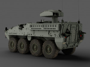 M1134 Stryker 3D मॉडल