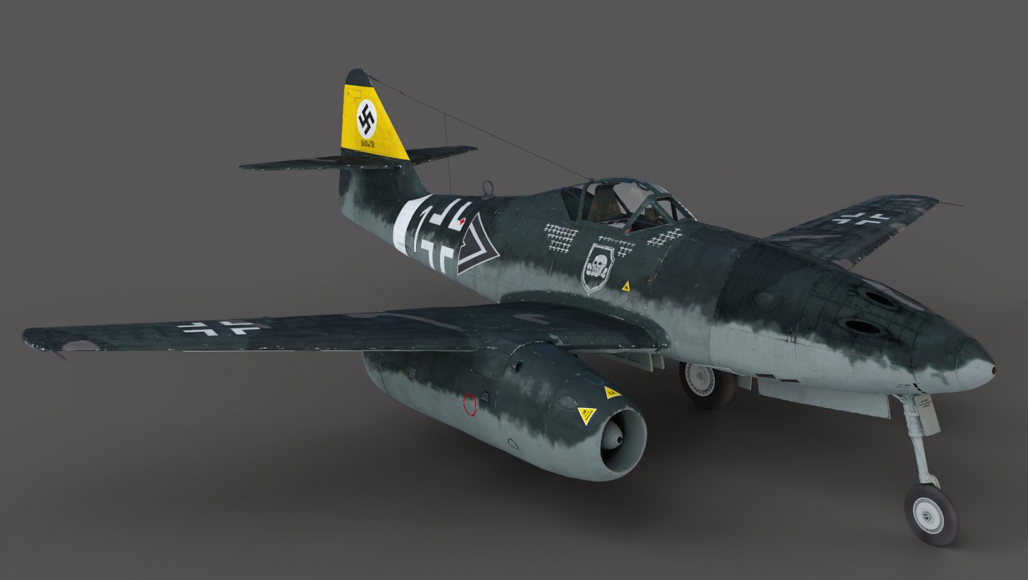 Messerschmitt Me-262 3D Модель in Истребитель 3DExport