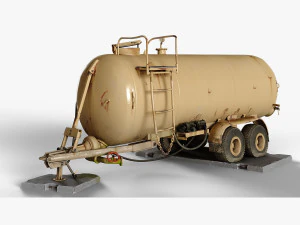 Rimorchio cisterna Modello 3D