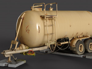Tank Trailer Model 3D