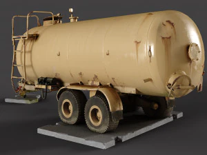 Tank Trailer 3D Model