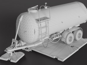 Tank Trailer Model 3D