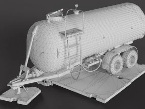 Tank Trailer 3D Model